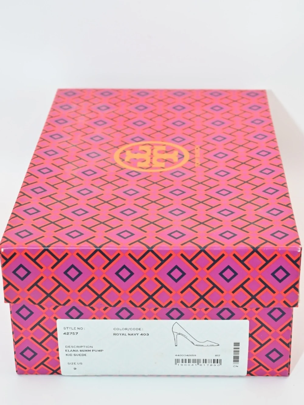 Tory Burch Elana suede 85mm Pump Heels size 9 blue